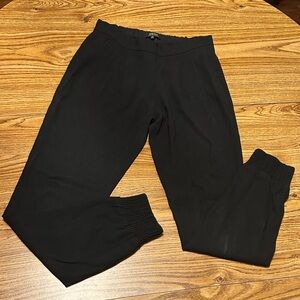 Babaton black pleated Elastic Waist joggers